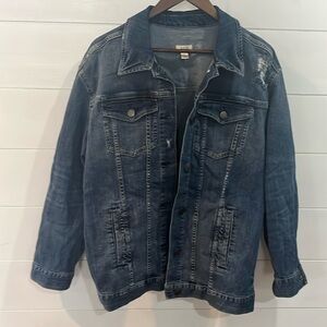 a.n.a women’s large distressed Jean jacket